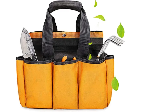 Duty Zipper PouchThe gardening tool bag is made of 600D Oxford Material, known for its strength and durability. Additionally, the 600D Oxford Material gives the bag a professional look and feel, making it a great addition to your gardening equipment.